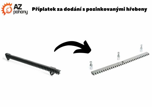 Příplatek za dodání s pozinkovanými hřebeny